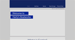 Desktop Screenshot of hartysboatworks.com