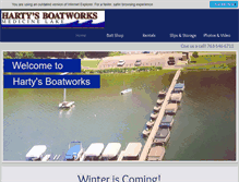 Tablet Screenshot of hartysboatworks.com